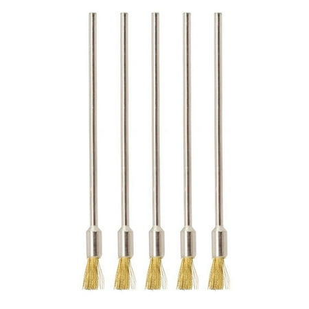

5pcs 3mm Shank 100mm Brass Stainless Steel Wire Brushes Cleaning Polishing Brush
