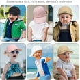 thumbnail image 5 of 2Pcs Baby Baseball Cap Toddler Hat for Boys Girls Baby Sun Hat Cotton Kids Baseball Hat Infant Hat Cap (Navy & Black,2-4 Years), 5 of 5