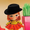 thumbnail image 3 of KAKOWELY 4 mini sombreros de muñeca, pequeños sombreros de vaquero decorativos, adorables mini sombreros, accesorios para fotos, mini sombreros decorativos de moda., 3 of 5