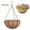 10 in, variant on 8 Inch Metal Hanging Basket with Coconut Liner,Rust-Resistant Wire Planter Flower Pot Holder for Indoor Outdoor Plants, Garden Balcony Patio Decoration