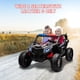 thumbnail image 2 of QinaQin UTV eléctrico infantil de 24V para 2 pasajeros, vehículo 4x4 con control remoto, asientos tipo piel, 4 amortiguadores, luces y música para paseos más cómodos, 2 of 9