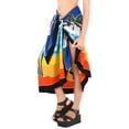 thumbnail image 5 of HAPPY BAY Women's Beachwear Summer Beach Wrap Bikini Wraps Sarong Swimwear Swim Cover up Skirt Bathing suit Swimsuit Pareo Coverups for Women One Size Blue, Palm Tree, 5 of 5