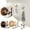 White, variant on Hooks 2 No Drill Cup Strong Load Wall Mount Suction Hanger for Living Room Hall Bathroom Without Punching