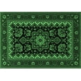 thumbnail image 1 of Ahgly Company Indoor Rectangle Persian Emerald Green Traditional Area Rugs, 7' x 10', 1 of 4