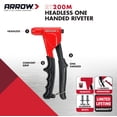 thumbnail image 2 of Remachadora manual sin cabezal Rivet Tool Arrow Fastener RT200M, 2 of 9