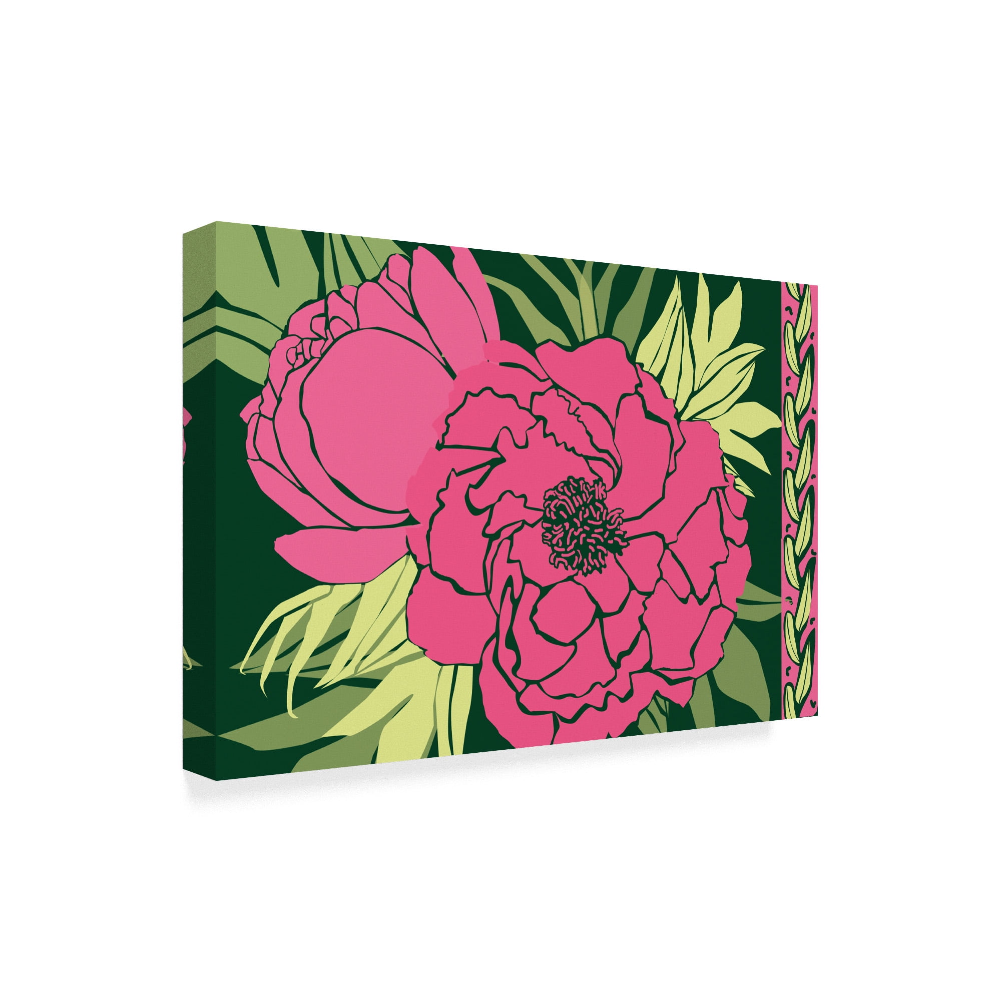Trademark Fine Art 'Color Bouquet Pink Green' Canvas Art by Art Licensing Studio