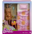 Barbie Doll and Bedroom Playset, Indoor Furniture with Barbie Doll ...
