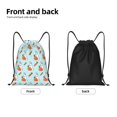 thumbnail image 5 of Kdxio Rabbit Is Eating Carrots Print Drawstring Backpack Bag,Waterproof Draw String Back Sack, Gym Drawstring Bags Swim Bag For Unisex, 5 of 9