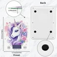 thumbnail image 2 of Unicorn Head Flowers Hair Food Scale Digital Kitchen Scale Waterproof Tempered Glass Tare Function 11 lb for Baking Cooking Meal Prep, 2 of 7