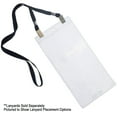thumbnail image 4 of Bulk 50 Pack - Extra Large 4" X 8" Clear Plastic Ticket Holders (Really Big) 4X8 Inch Big Credential ID Protector Sleeves for Sporting Events and Concerts - 3 Top Lanyard Slots to Work w Any Lanyard, 4 of 7
