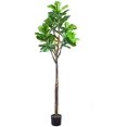 thumbnail image 1 of Maydear Artificial Fiddle Leaf Fig in Pot Faux Houseplant, for Indoor Outdoor House Home Office Garden Modern Decoration Housewarming Gift, 70”, 1 Pack, 1 of 3