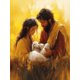 thumbnail image 1 of Qisvanset Framed Canvas Wall Art 12x16 Inch Jesus Nativity Sketch Nursery Holiday Religious Art, 1 of 5