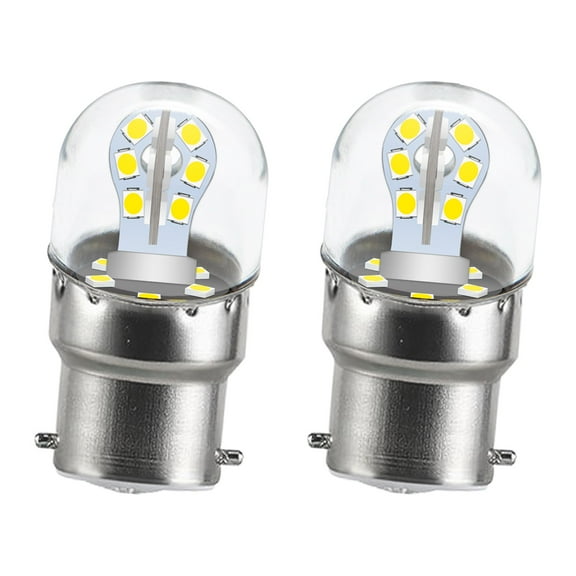 Ruiandsion LED Bulb B22 Bright White 2835 Chips 30-LED Waterproof AC 85-265V Wide Voltage for Table Lamp Garden Lighting,(pack of 2)