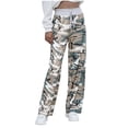 thumbnail image 1 of Pantalon à Jambe Grand pour Femmes Pantalon Décontracté Taille Haute Ample pour Femmes Pantalon Confortable Extensible à Imprimé Pantalon à Jambe Grand Pantalon Palazzo à Jambe Grand pour Femmes Pantalon Taille Haute pour Femmes, 1 of 9