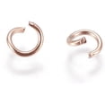 thumbnail image 2 of 20 Pcs Open Jump Rings PVD Vacuum Plating 304 Stainless Steel Open Jump Rings Connector Ring for Jewelry Making Necklaces Bracelet Earrings Keychain 21 Gauge 4x0.7mm Inner Diameter: 2.4mm, 2 of 2