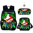 thumbnail image 1 of 3Pcs Ghostbusters Backpack Set Backpack with Large Capacity Lunch Box Pencil Case Gift for Boys Girls, 1 of 5
