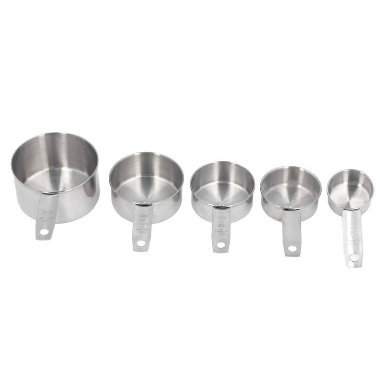 Stainless Steel Measuring Cups Set of 7 Heavy Duty Stackable Metal
