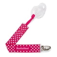 thumbnail image 7 of BooginHead Universal Pacifier Clip, Infant Toddler Boys and Girls, Pink Polka Dots, 7 of 7