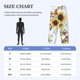 thumbnail image 4 of Lsque Sunflowers Leaves And Birds Print Men's Pajama Pants, Lounge Pant - Comfortable Home Wear,Elastic Waistband, Stylish Design-XX-Large, 4 of 9