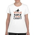 thumbnail image 1 of Witch Way To The Candy? T-Shirt Women -Image by Shutterstock, Female XX-Large, 1 of 4