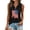 Black3, variant on Y-Sunset Women's Patriotic Flag Sleeveless Zip Collar Tank Top, USA Graphic Casual Shirt for 4th of July Summer Daily Outdoor Wear(Blue/L)