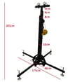 thumbnail image 2 of 19ft Heavy Duty Crank Stand Stage Lighting Truss System with Outriggers, 2 of 14