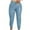 Blue, variant on Utoimkio Women's Straight Leg Leather Pants High Waisted Drawstring Lounge Pants for Women