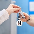 thumbnail image 1 of Elegant Glass Floral Alphabet Keychain Pendant for Personal Souvenir and Decorative Keyring Idea, 1 of 4