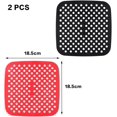 thumbnail image 2 of 2 Pcs Doublures Perforées en Silicone pour Friteuse à Air Chaud, Tapis Antiadhésif Réutilisable pour Friteuse à Air (7.5 Pouces), 2 of 5