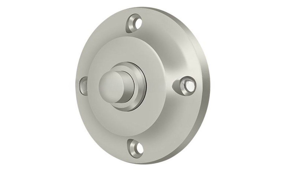 Deltana BBR213U15 Bell Button, Round Contemporary in Brushed Nickel