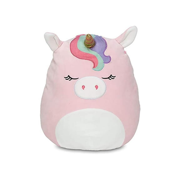 Squishmallow 12 Inch Plush | Ilene the Pink Unicorn w/ Rainbow Bangs