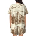 thumbnail image 3 of Picia New York Pajamas Sets for Women Soft Short-Sleeved Pjs with Lounge Shorts Two Piece Sleepwear-X-Large, 3 of 9