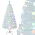 thumbnail image 2 of Costway 5 FT Artificial Xmas Tree with 170 PET Branch Tips 24 Colorful Snowflake LED Lights, 2 of 10