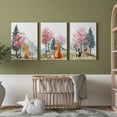 thumbnail image 4 of Hieng Baby Boy Nursery Wall Decor,Forest Animal Fox Bear Wall Hieng Set of 3 Boy Adventure Toddler Room Nursery Decor,Watercolor Mountain Forest Nature Woodland Painting Pictures for Bedroom, 4 of 6
