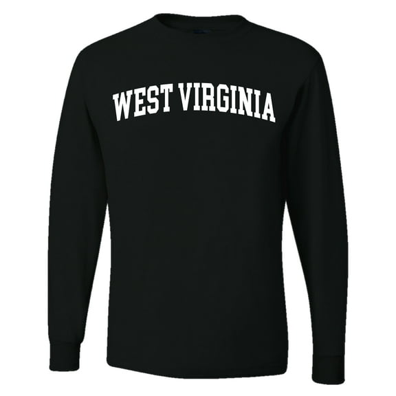 Wild Bobby State of West Virginia College Style Men Long Sleeve Shirt