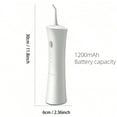 thumbnail image 6 of Power Water Dental Flossers for Teeth, Oral irrigators with 3 Modes and 5 Jet Tips for Cleaning, Oral Care Appliance Unique Shape and Comfortable grip, for Braces, Travel and Home Use, 6 of 7
