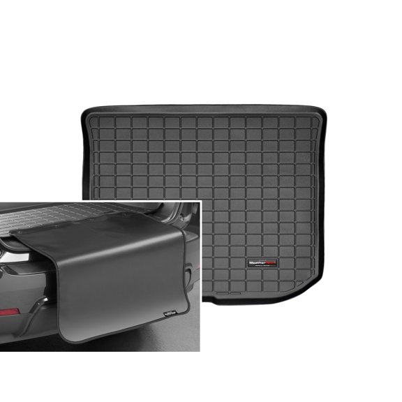 WeatherTech Cargo Trunk Liner with Bumper Protector compatible with 2011-2016 Scion tC - Trunk With Bumper Protector, Black