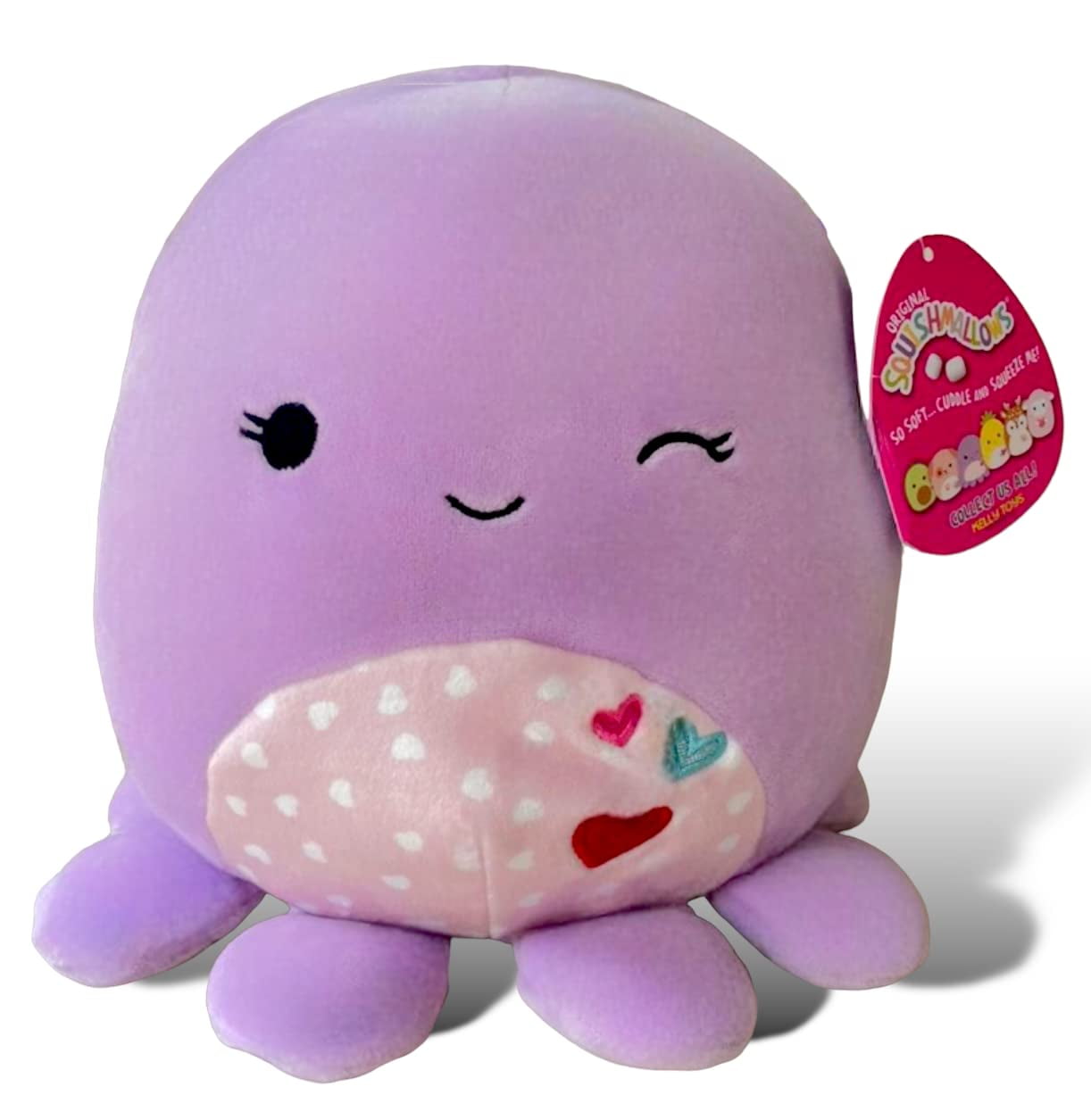 Squishmallows Official Kellytoy Violet Octopus 8 Inch Plush Purple