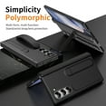thumbnail image 3 of ELEHOLD Case for Samsung Galaxy Z Fold 6, Anti-Drop Slim Case with S Pen Holder & Kickstand & Strap,Black, 3 of 7