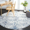 thumbnail image 2 of SAFAVIEH Shivan Deloris Floral Damask Area Rug, Ivory/Blue, 6'7" x 6'7" Round, 2 of 8