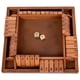 thumbnail image 3 of Juego de mesa de madera de cuatro lados con 10 números, mesa de dados, 3 of 8