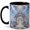 Black, variant on White Sky Palace 11oz Ceramic Mug, Fantasy Castle Coffee Cup