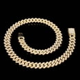 thumbnail image 4 of HH Bling Empire Iced Out Cuban Link Chain,Silver or Gold Diamond Cuban Necklaces for Men and Women,Width15mm Length 18-30 Inches (Gold-24"), 4 of 6