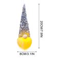 thumbnail image 3 of Adorno Navideño de Muñeco Sin Rostro de Papá Noel con Purpurina Xihbxyly, 3 of 6