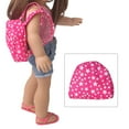 thumbnail image 4 of Mochila portátil para muñecas de 18 pulgadas, minibolso de hombro, mochila escolar. Bolso Rosa Estrella, 4 of 9