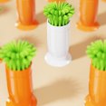 thumbnail image 4 of TidBay 30Pcs Creative Radish Fruit Fork Set Non-Slip Design Food Grade PP Material Easy Grip Fruit Fork Home Supplies, 4 of 8