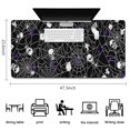 thumbnail image 5 of Long Mouse Pads for Desk,Halloween Spider Web and Skulls Pattern Desk Mats on Top Of Desks, Desk Mouse Pad Extra Large with 3mm Non-Slip Base and Stitched Edge for Gaming,Office,Work,Home 47.3x23.6in, 5 of 5