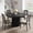 Black, variant on EastVita 47Inch Round Dining Table for 4-6 People Retro Dining Room Table with Sturdy Waveform Metal Pedestal Base Industrial Circle Kitchen Table for Dining Room Kitchen