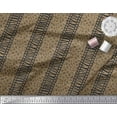 thumbnail image 2 of Soimoi Brown Georgette Viscose Fabric Stripe,Leopard & Wild Animal Skin Print Sewing Fabric BTY 42 Inch Wide, 2 of 3