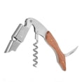 thumbnail image 2 of destapador/destapa corchos multifuncional de acero inoxidable con palisandro, saca corchos hecho a mano perfecto para destapar botellas de vino, cervezas y refrescos (Madera) XianweiShao 9024715159182, 2 of 2